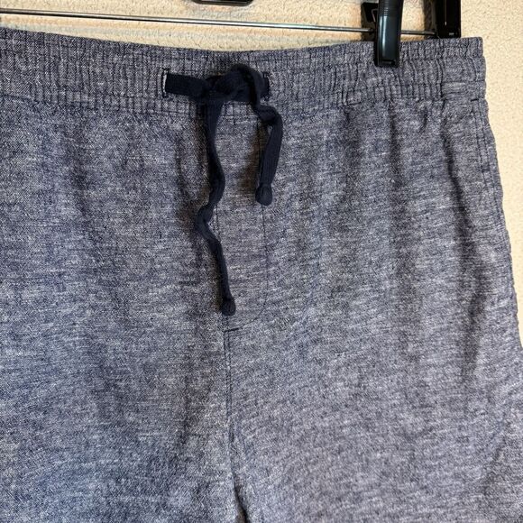 GAP Factory Men's Navy Blue Heathered Jogger Shorts Size L - Picture 4 of 10